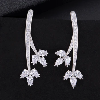 

LARRAURI 2019 New Fashion Jewelry Stud Earrings For Women Bridal Wedding Jewelry Attend Dinner Reception Accessories