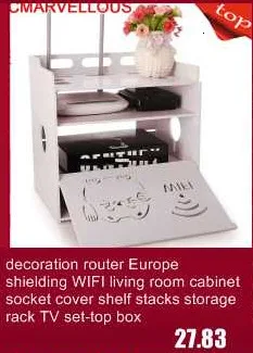 Экранирование приема креативный беспроводной Европейский wifi многофункциональный ящик вешалка стеки гнездо крышка шкаф полка для хранения