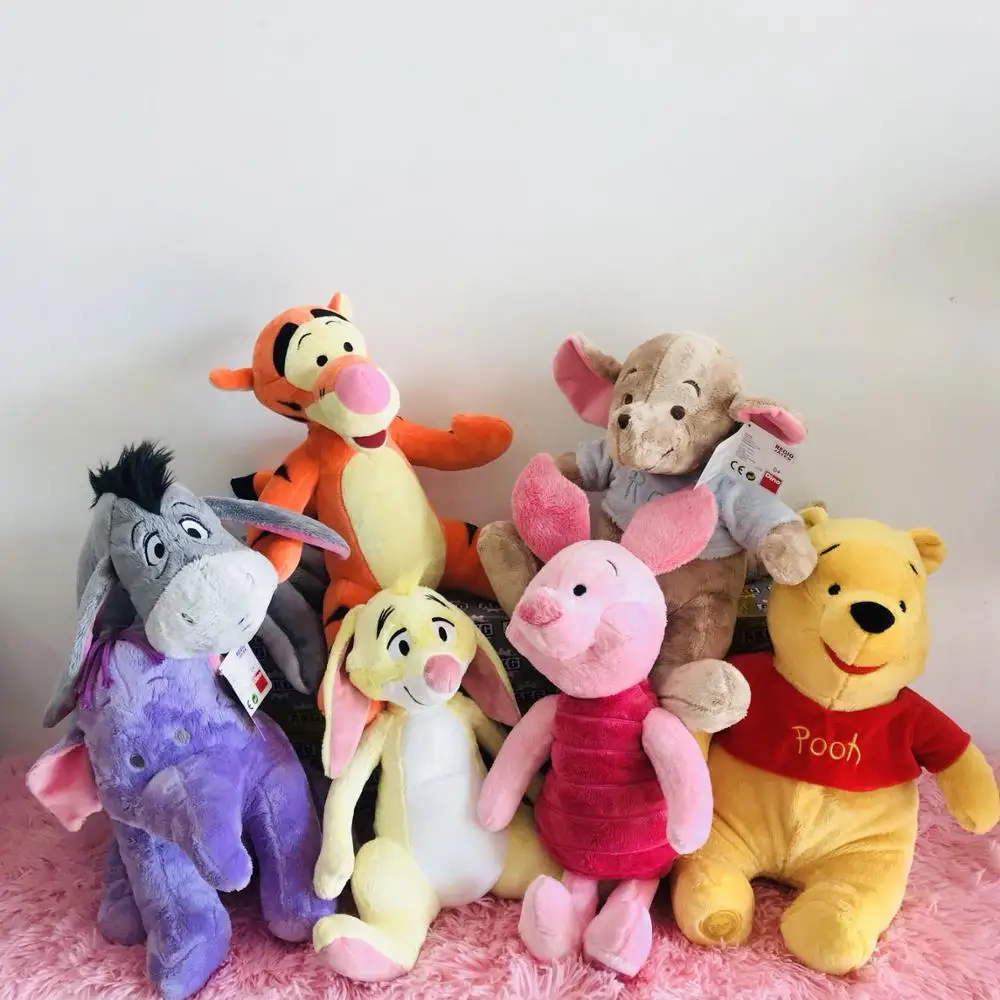 Ослик Медведь Тигр розовый свинья кролик Heffalump слон плюшевые игрушки милые