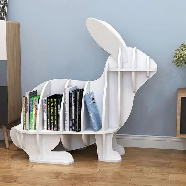 Creative Animal Shaped Rabbit Bookcase Kindergarten Kids Furniture