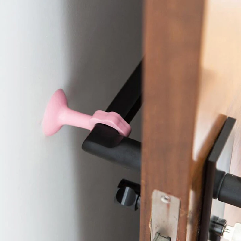 Дверная ручка глушителя дроссельная накладка защитные силиконовые дверные стопоры для предотвращения столкновений 67 мм* 45 мм