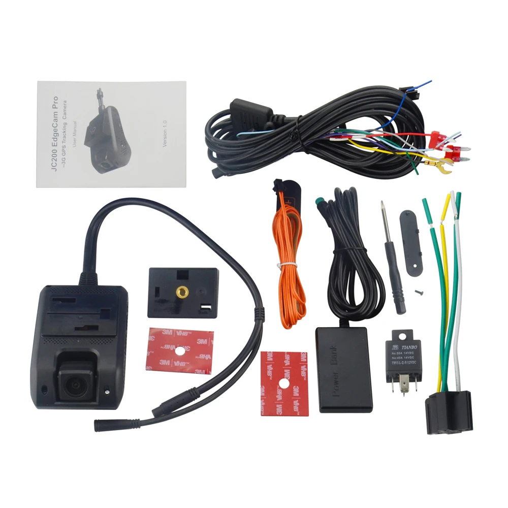 no box 3g DVR JC200 WCDMA gps трекер для автомобиля с Wifi точка доступа мощное устройство слежения потоковое видео простое управление локатор - Цвет: no box