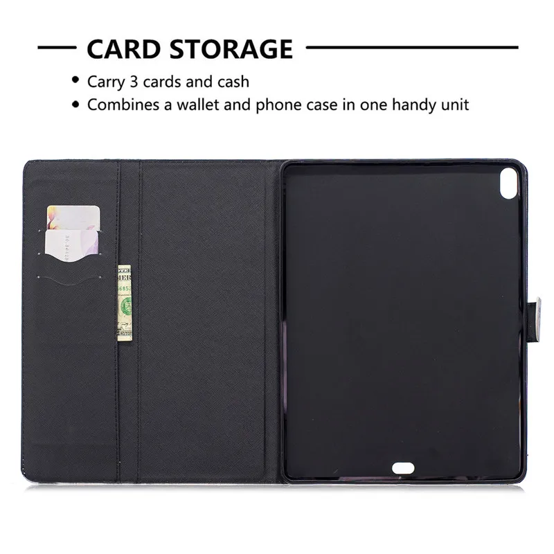 Чехол wekays Coque для Apple Pad iPad Pro 12,9 дюйма Кожаный чехол с рисунком кота единорога для iPad Pro 12," чехол для планшета s
