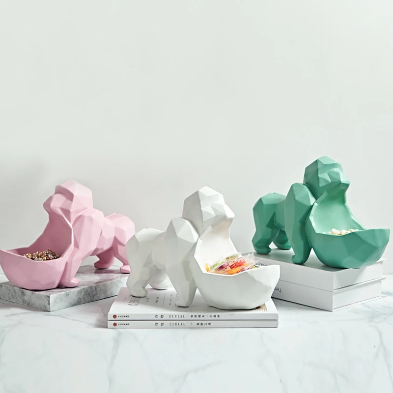 Home Decor Statue 3D Big Baboon Sculpture Modern Room Table Decoration Multifunction Storage Box Candies Jewelry Keys Storage Home Decor Statue 3D Big Baboon Sculpture Modern Room Table Decoration Multifunction Storage Box Candies Jewelry Keys Storage