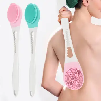 

Electric Silicone Bath Brush Body Cleaning Soothing Long Handle Waterproof Shower Massage Brush Bath Accessories