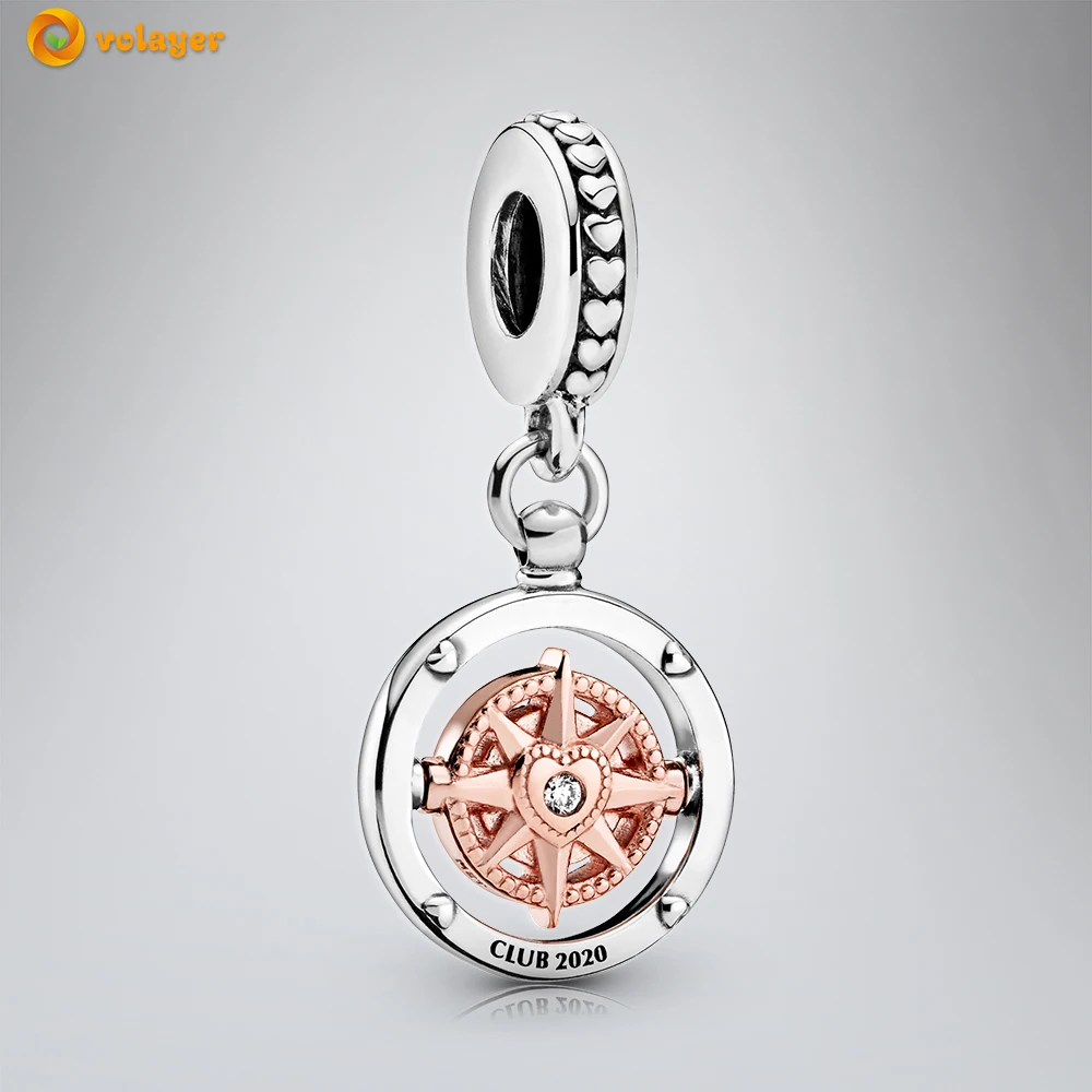 Volayer 925 Sterling Silver Charms Oval Cabochon Amulet Pendant Solitaire Clip Charm fit Original Pandora Bracelets or Necklaces silver chain