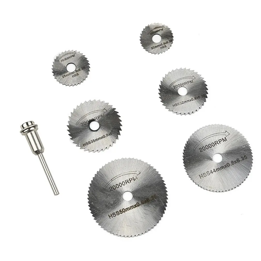 7Pcs Accessories Rotary Tool Circular Saw Blades Cutting Discs for Mini Dril… 