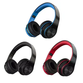 

HIFI stereo earphones bluetooth headphone music headset FM and support SD card with mic for mobile xiaomi iphone sumsamg tablet