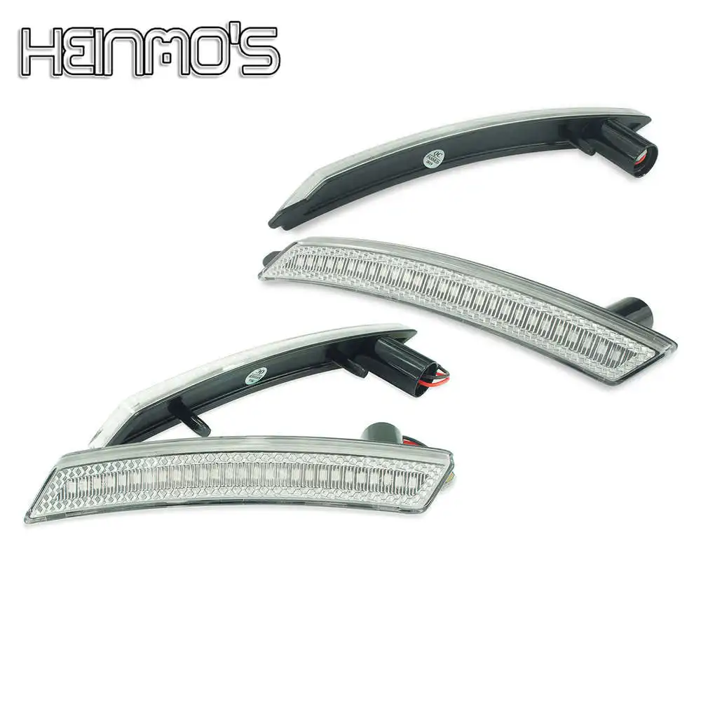 White Lens Динамический светильник поворотного сигнала для Mini Cooper R55 R56 R57, Светящийся индикатор, мигалка, боковой габаритный фонарь для Mini Cooper R58 R59 R60 R61 - Испускаемый цвет: White Lens