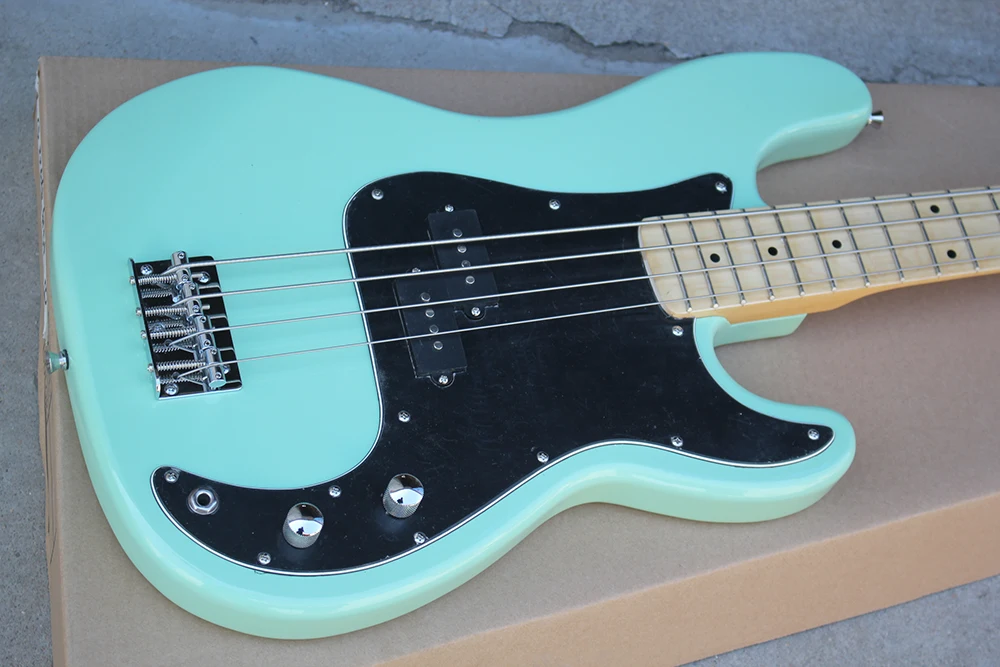 

Light green color four string electric p bass