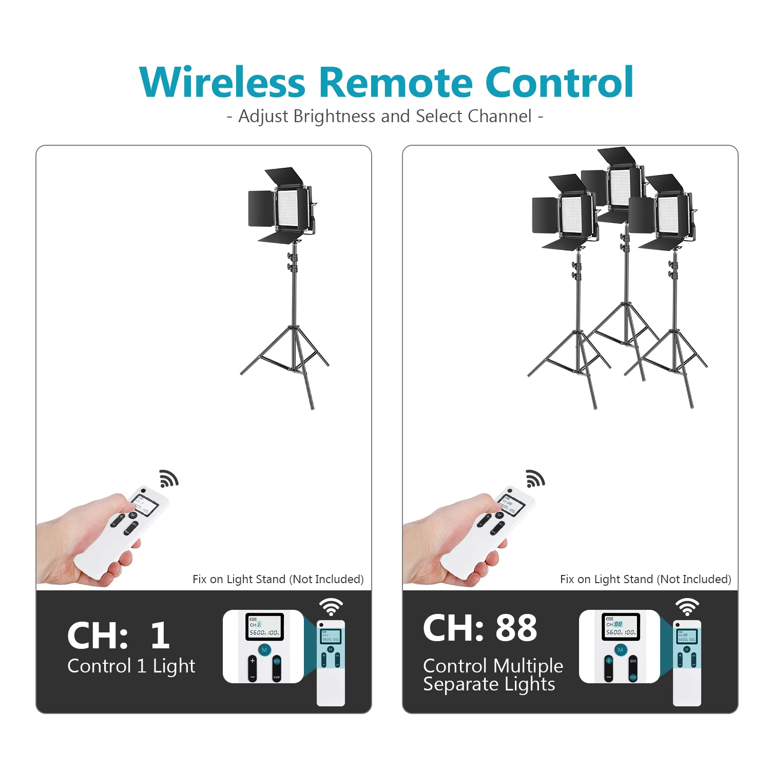 Billig Neewer Erweiterte 2,4G 660 LED Video Licht, dimmbare Bi Farbe LED Panel + LCD Bildschirm und 2,4G Drahtlose Fernbedienung für Porträt Produkt