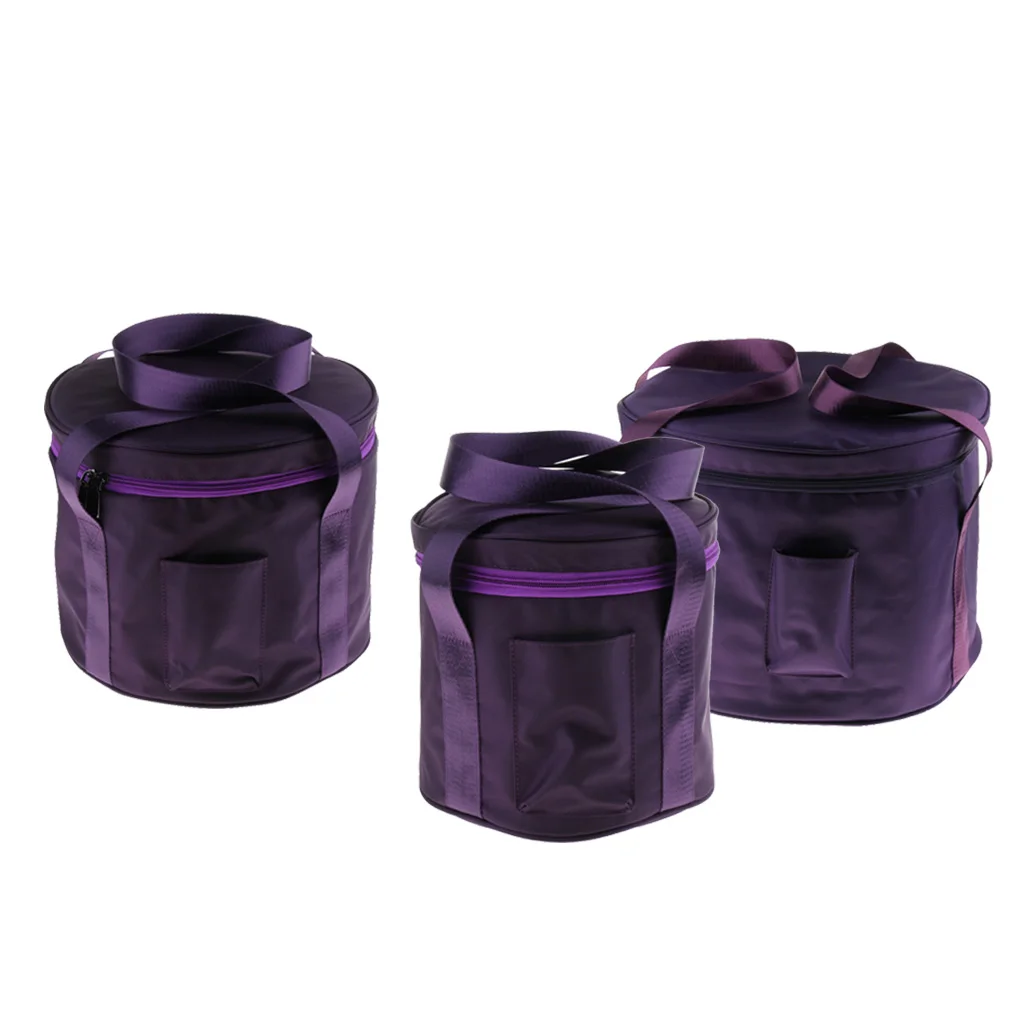 8/11/14inch Crystal Singing Bowl Carry Case Travelling Thicken Bag Purple