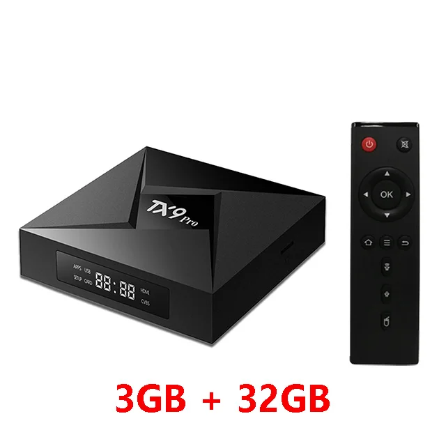 3GB32GB TX9 Pro android 7,1 smart tv box Amlogic S912 Восьмиядерный 3 ГБ ОЗУ 32 Гб 4K HD телеприставка 2,4G 5,8G двойной Wifi BT4.1 медиаплеер - Цвет: 3GB32GB