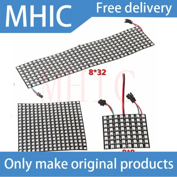 

1pcs/lot led flexible full-color pixel screen ws2812b SK6812 dot matrix rgb screen soft screen 8x8 8x32 16*16