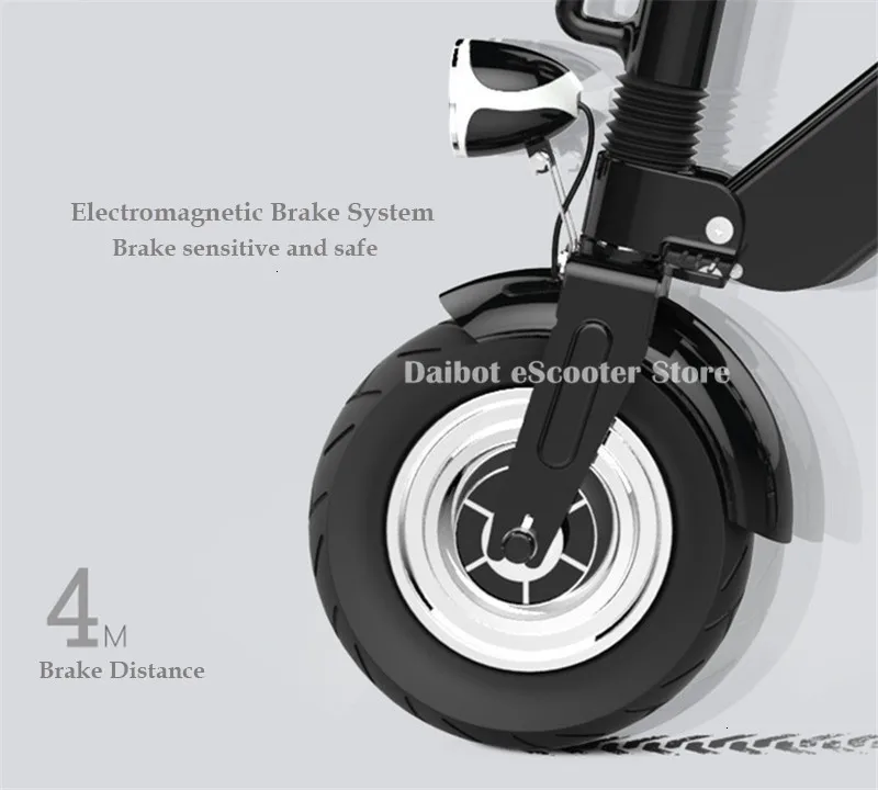 Daibot 3 Wheel Electric Scooter Mini Electric Bicycles 10 Inch 350W 36V Quick Foldable Portable Electric Bikes Adults Women (20)