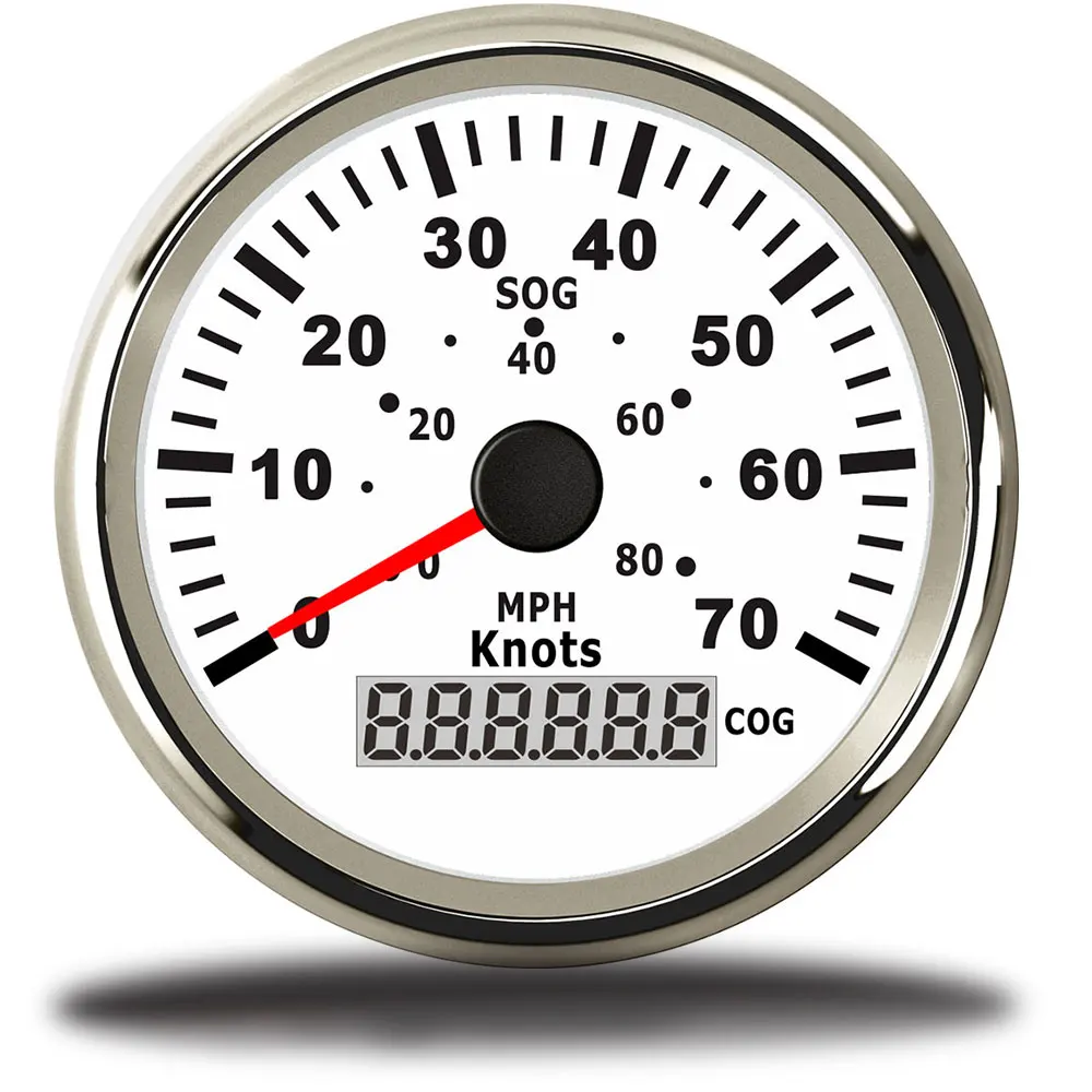 GPS измеритель скорости автомобильный 85 мм 70 узлов 80 миль/ч 12 В 24 В|Спидометры| |