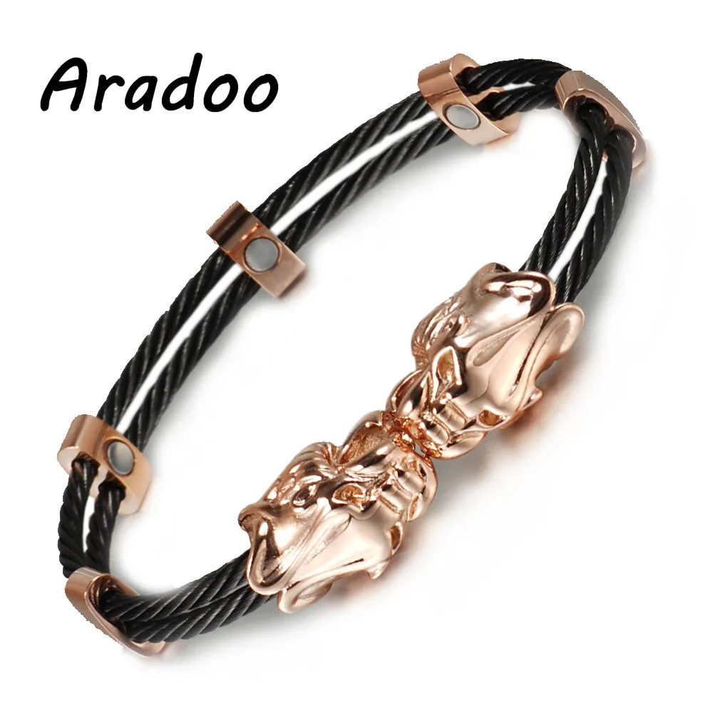 ARADOO Men's Bracelet Metal Bracelet Clasp Bracelet Holiday Gift For