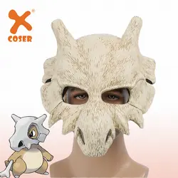 XCOSER Pokemon Cubone Косплей Маска бежевая Смола кость полная маска для лица Хэллоуин высокого качества Маски для костюмированной вечеринки