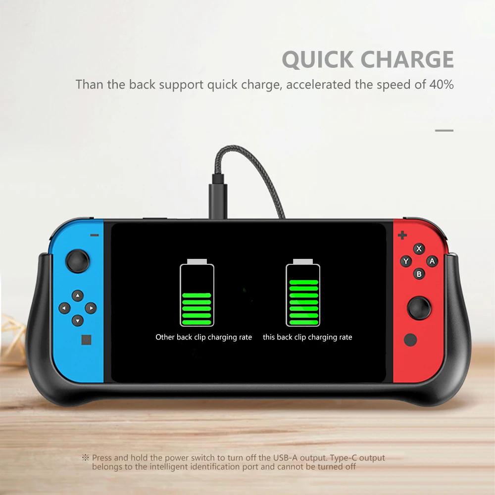 10000 мА/ч Батарея чехол Мощность банка для NS Switch игровой консоли машина Внешний с