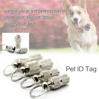 

Dog ID Tag Stainless Steel Dog Collar AntiLost Pet Nameplate For Dogs Mini Metal Pendant Cat Collar Dog Accessories Pet Supplies