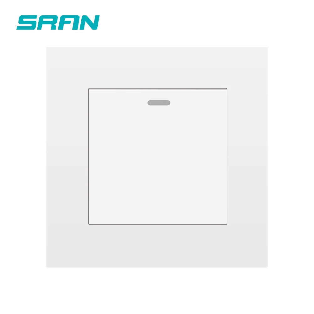 SRAN UK Light switch,1gang 1/2way 16A 250V pc flame retardant material