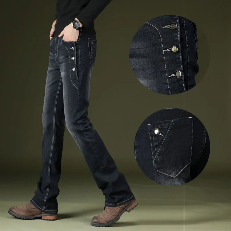 undgå Oswald Efterforskning Designer Bootcut Jeans Men | Black Bootcut Jeans Men | Stretch Jeans Men  Bootcut - Men - Aliexpress