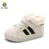 Children Shoes Baby Snow Boots 1-3 Years Old Plus Velvet Girls Boots 2022 New Baby Boys Shoes Winter Shoes Toddler First Walkers ► Photo 2/6