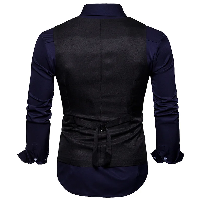 AliExpress Ouma стиль Мода для мужчин двубортный формальная одежда повседневное жилет костюм пальто M31