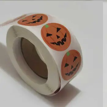 

500pcs Halloween Pumpkin Seal Sticker Deer Christmas Tree Gift Adhensive Seal Label Christmas New Year Decoration stickers
