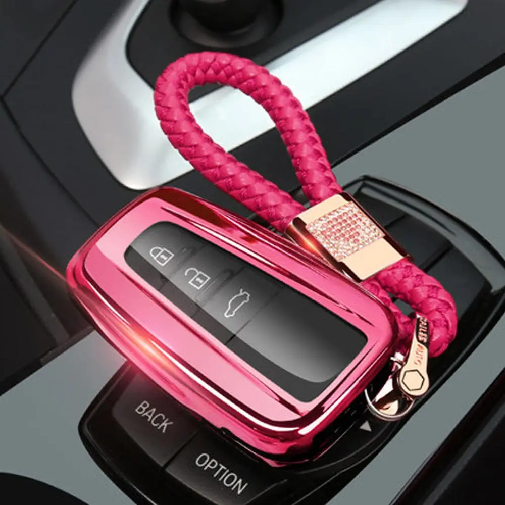 Умный автомобильный чехол для ключей, брелок для Toyota Camry CHR C-HR Prius Corolla RAV4 Prado, ключница для ключей - Название цвета: Option 8