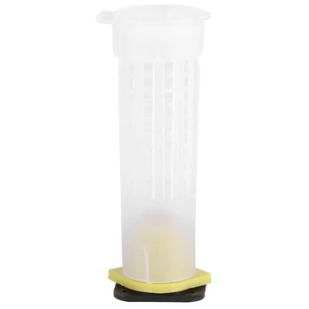 

Beekeeping Rearing Cup Kit 100PCS, Bee Roller Cages Beekeeping Supplies Bee Queen Cages Roller Beekeeper Tool Equipment