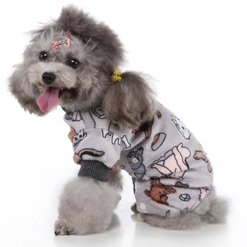 

Pet Pajamas for Dogs Soft Clothes Pet Dog Pajamas Jumpsuit Stretchy Doggie Puppy Clothes Outift Lightweight TN88