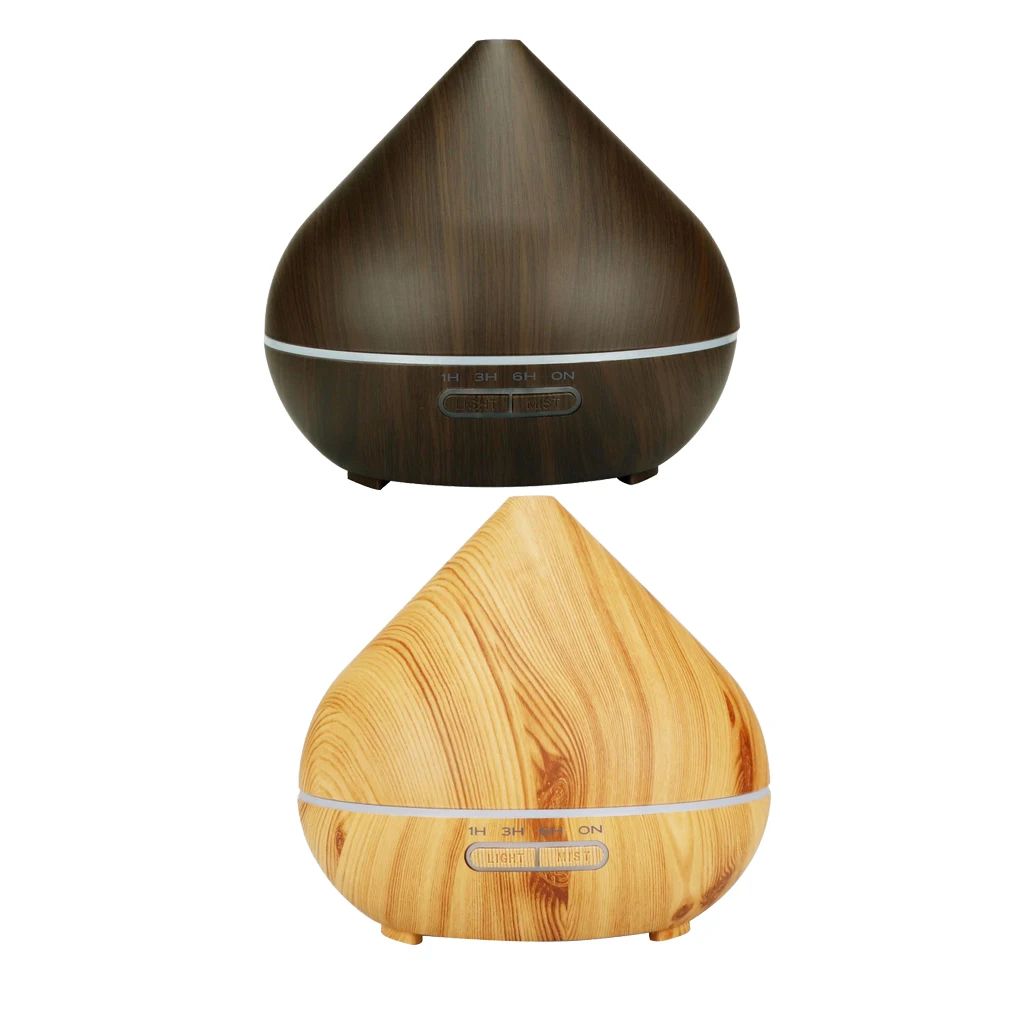 500ml Wood Grain Aromatherapy Essential Oil Aroma Diffuser Air Purifier -C