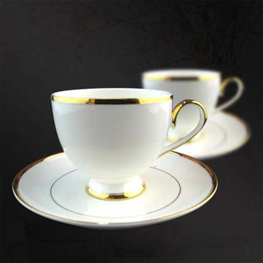 

European Creative Coffee Cup Set Bone Porcelain Ceramic Tray Kung Fu China Teacups Glass Bottle Water Drink Chinese Pottery 5