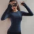 SALSPOR Sexy Women Solid Printing Sport Shirts Solid Color High Elastic Gym Yoga Top Running Breathable Long sleeve T-Shirts Top
