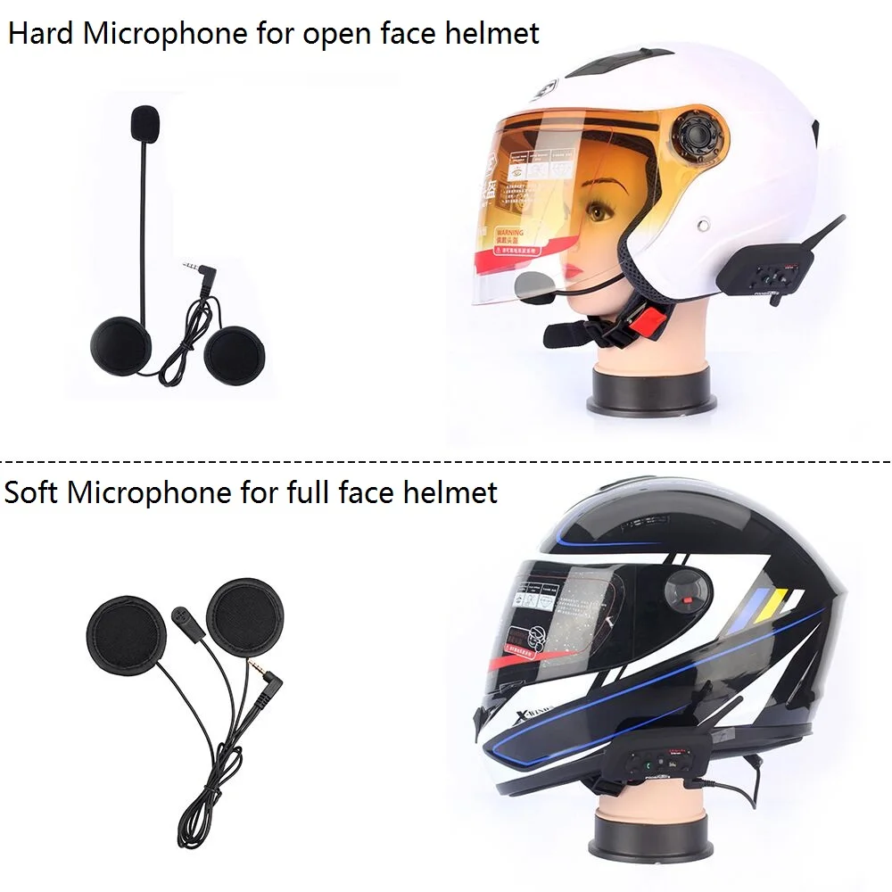 Fodsports 2 шт V6 Pro мотоциклетный шлем Bluetooth гарнитура Интерком 6 всадников 1200 м беспроводной Intercomunicador BT Interphone