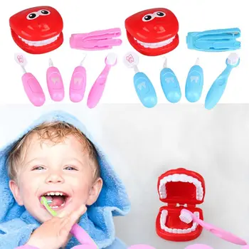 

OOTDTY Simulation Dentist Model Set Kids Role Play Pretend Teeth Check Medical Kit