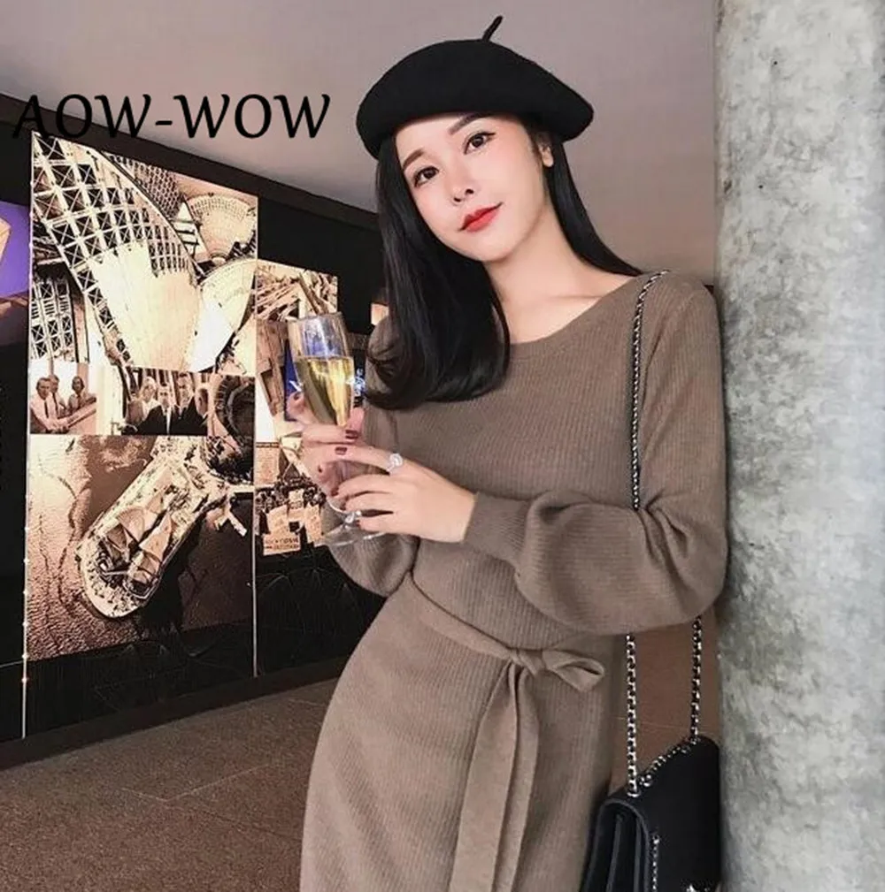 Женский зимний облегающий осенний свитер, Бандажное повседневное черное трикотажное платье, шерстяное облегающее теплое женское платье vestidos ropa mujer