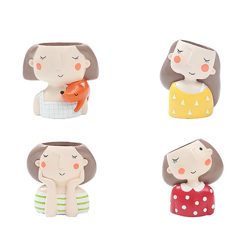 Новый цветочный набор для девочек-4 шт. европейский стиль суккулентные горшки