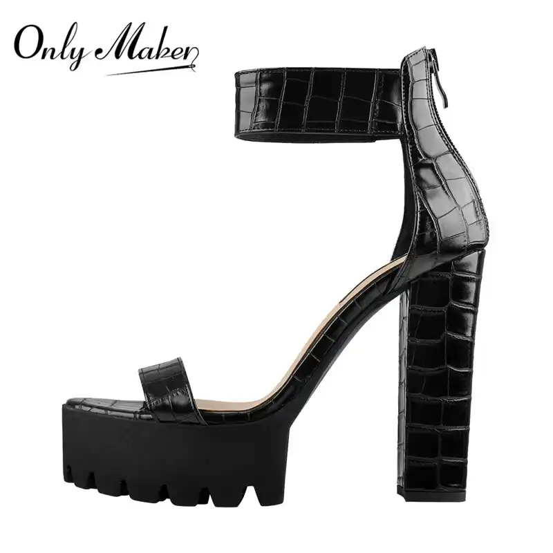 peep toe platform heels