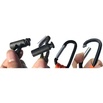 

Carabiner Retractable Lanyard Safety Rope Telescopic Elastic Climbing Tool FOU99