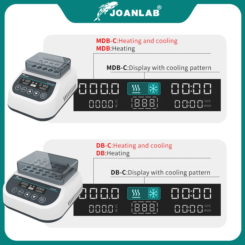 Digital Display Portable Thermostatic Dry Bath Incubator With Heating Block 0.2ml 0.5ml 1.5ml 2ml 15ml 50ml 220v Lab Equipment