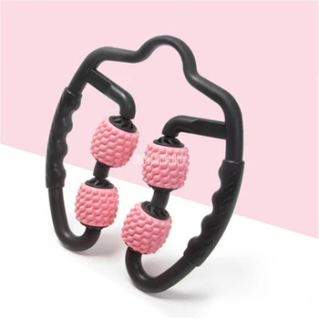 

6608 Foam Shaft Leg Clamp Wheel Roller U Shape Leg Muscle Massager Roller Muscle Relaxation Roller Ring Yoga Fitness Equipment