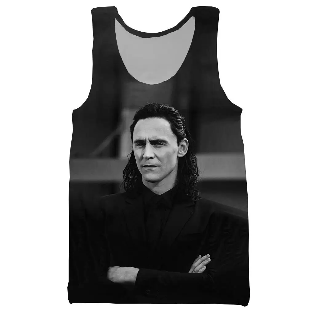 Loki 3D напечатанный унисекс Топ на бретелях для мужчин модный крутой летний топ на бретелях для работы Мужские Женские топы