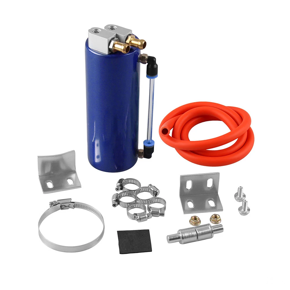 

1 Set 350ML Oil Catch Can Tank Aluminum alloy Tank Universal Tank / Oil Tank With Filter Oil Catch Tank and Hardware