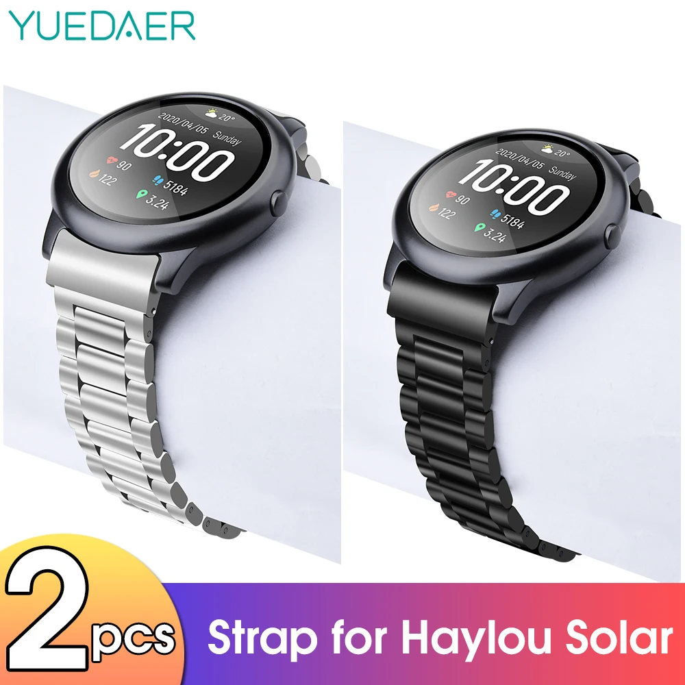 YUEDAER Metal Strap For haylou solar ls05 smartwatch Stainless Steel Watch  Band Bracelet For XiaoMi Haylou Solar Wrist Band - AliExpress