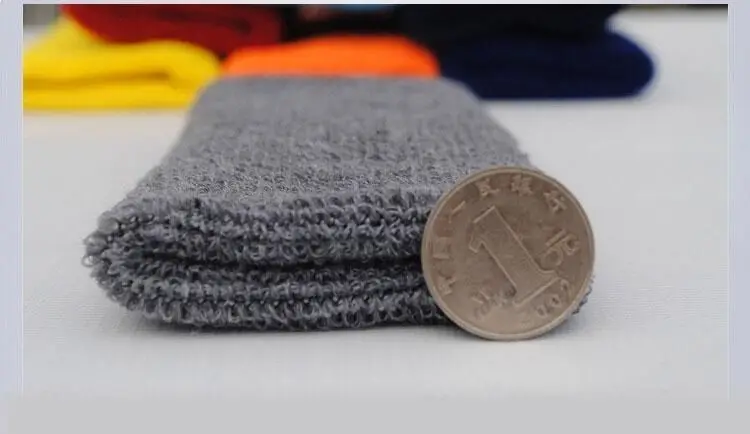 Sports Sweatband 15cm Basketball Gym Unisex Cotton Sweat Band Wristband Wrist