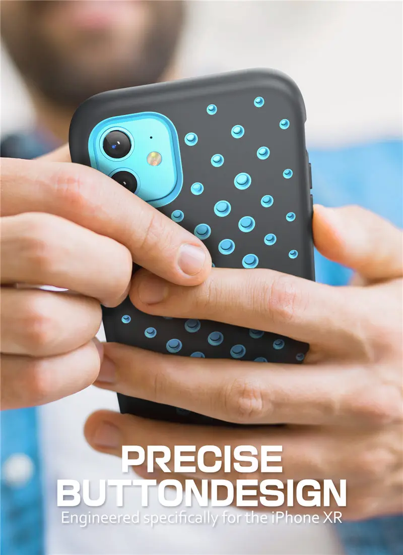 SUPCASE для iPhone 11 Case 6,"() UB Sport Premium Hybrid Жидкая силиконовая резина+ крышка ПК со встроенным протектором экрана