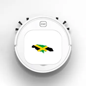 

Robot Vacuum Cleaner Intelligent Automatic Mopping Clean Robot for Hard Floor Carpet Personality Jamaica Flag Map