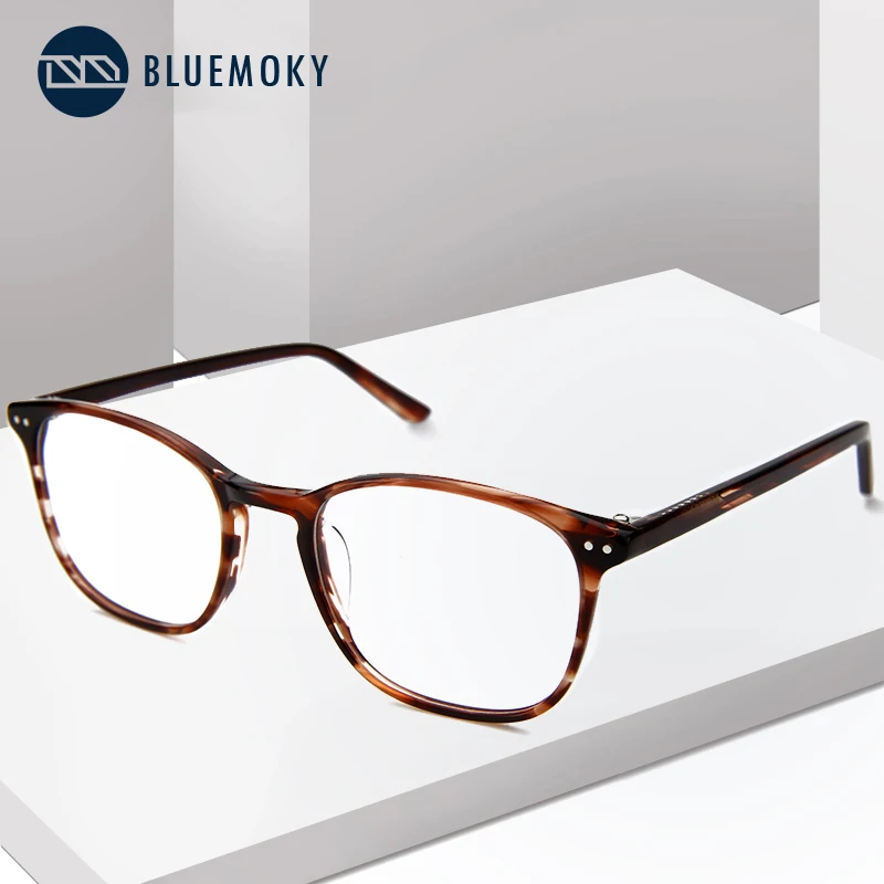 

BLUEMOKY Retro Rivet Prescription Glasses Frame Unisex Transparent Myopia Eyeglasses Frame Vintage Optical Spectacle Frame 2019